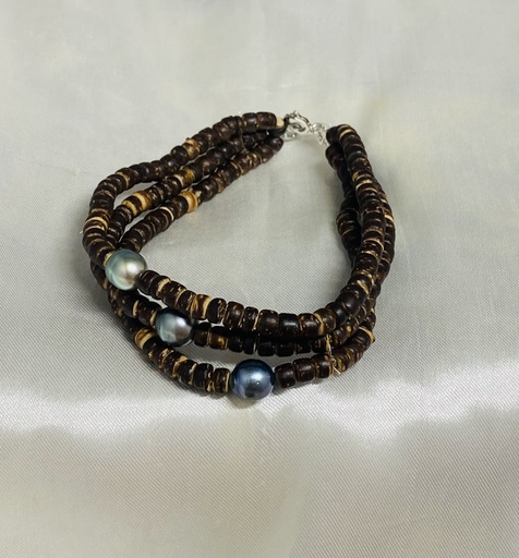 [BRELC0004] BRACELET COCO FIN 3 PERLE